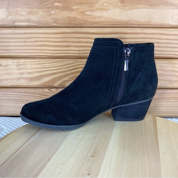 Blondo Valli Suede Waterproof Black Ankle Boot Booties Womens 8 M B4935 Side Zip - Picture 8 of 12